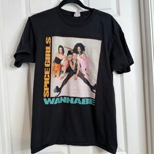 SPICE GIRLS graphic band tee - medium